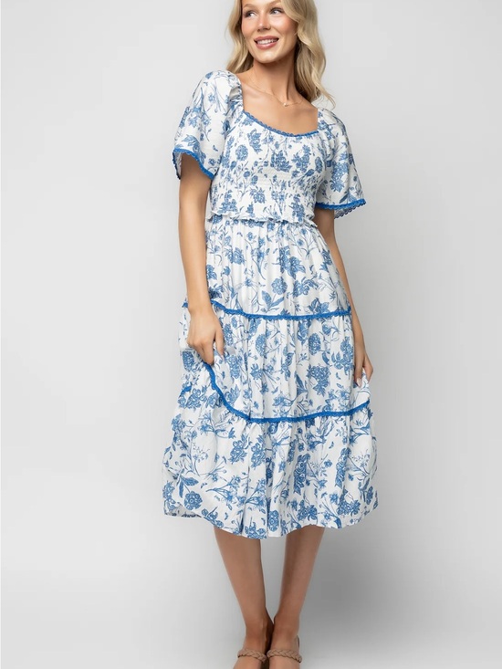 Baltic Born Dresses & Skirts - Baltic Born Freya Tiered Midi Dress - XL